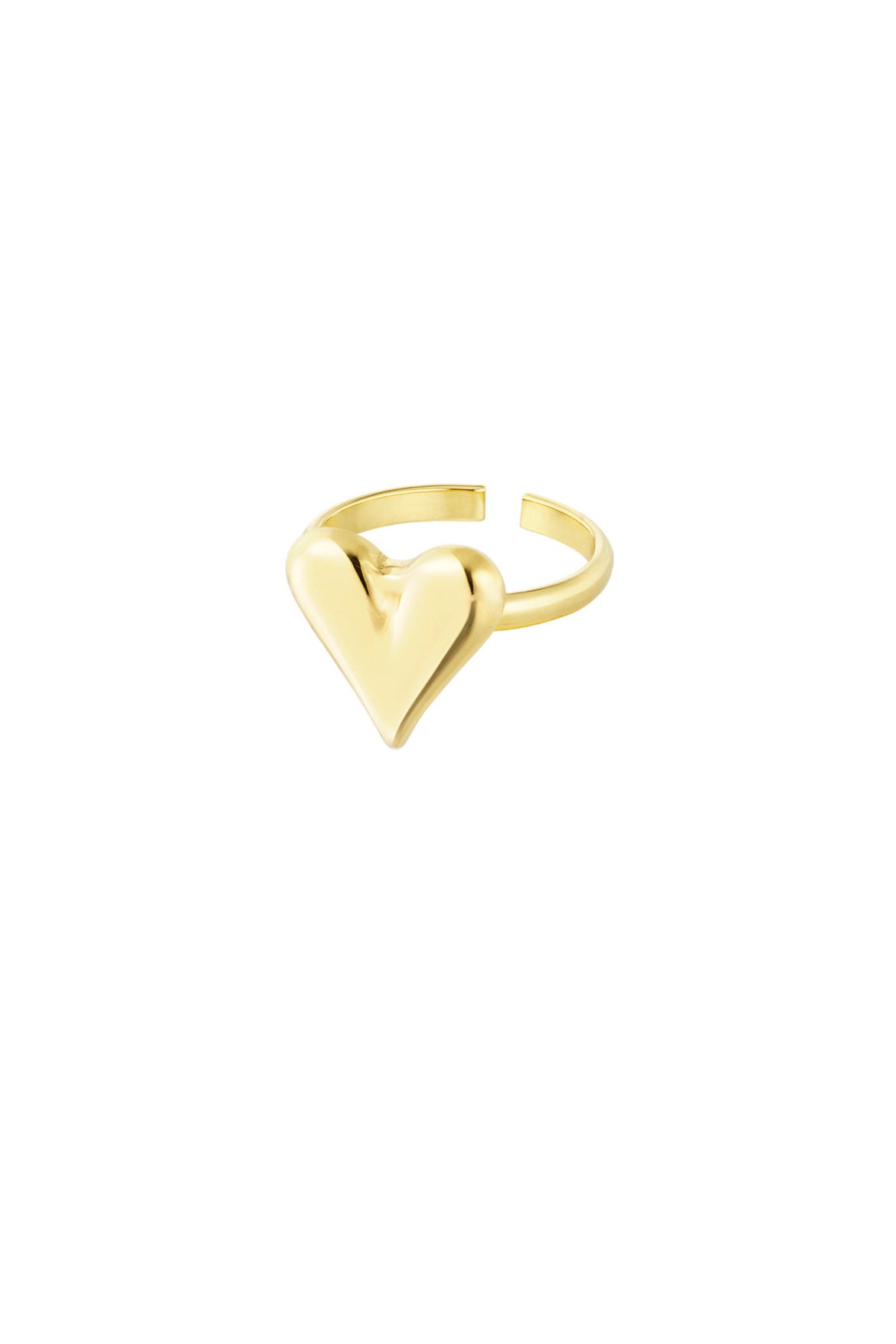 Heart ring goud