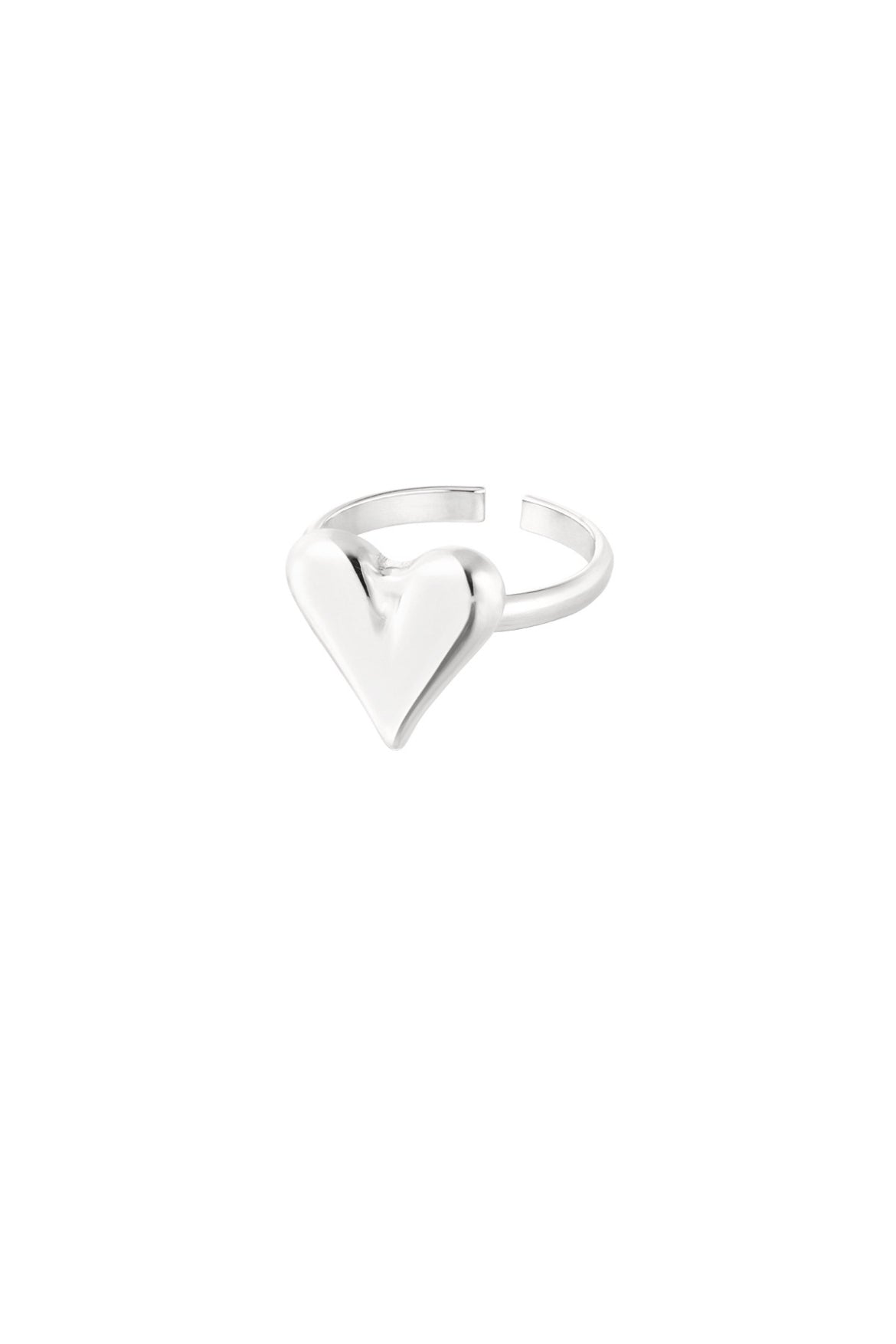 Heart ring zilver
