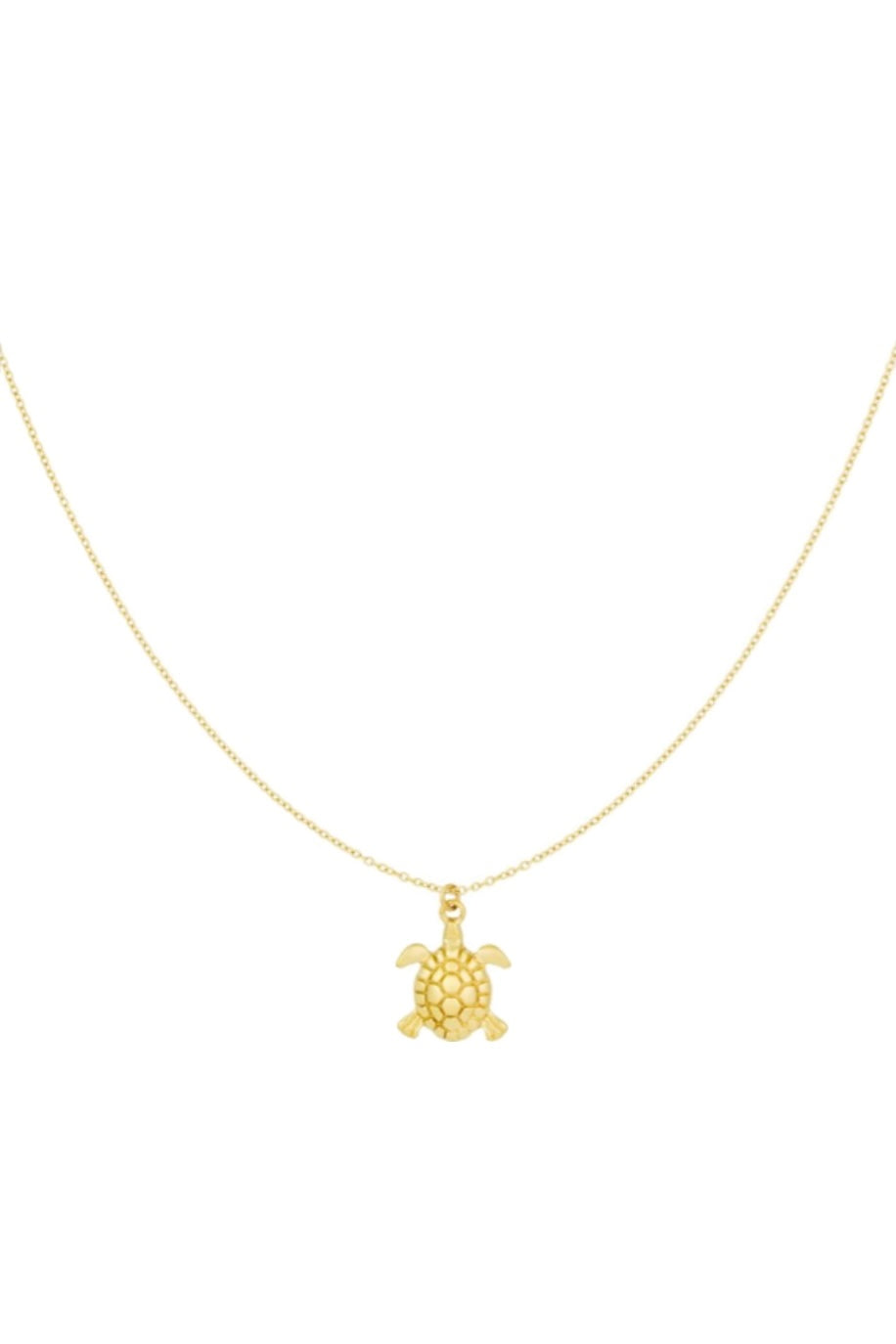 Turtle ketting goud