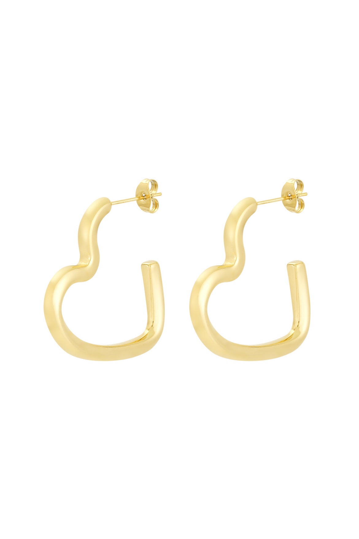 Heart hoops goud