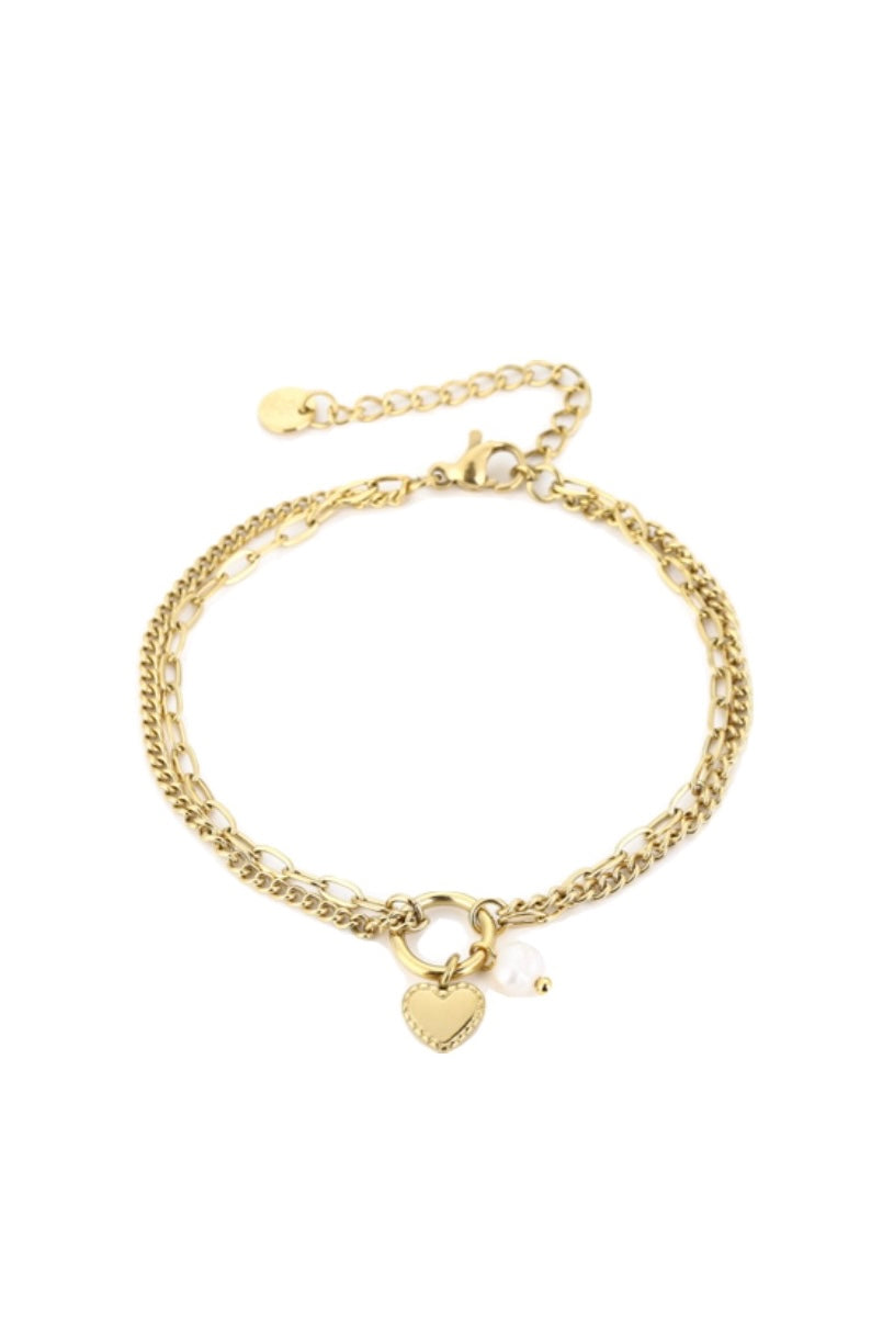 Pearly love armband