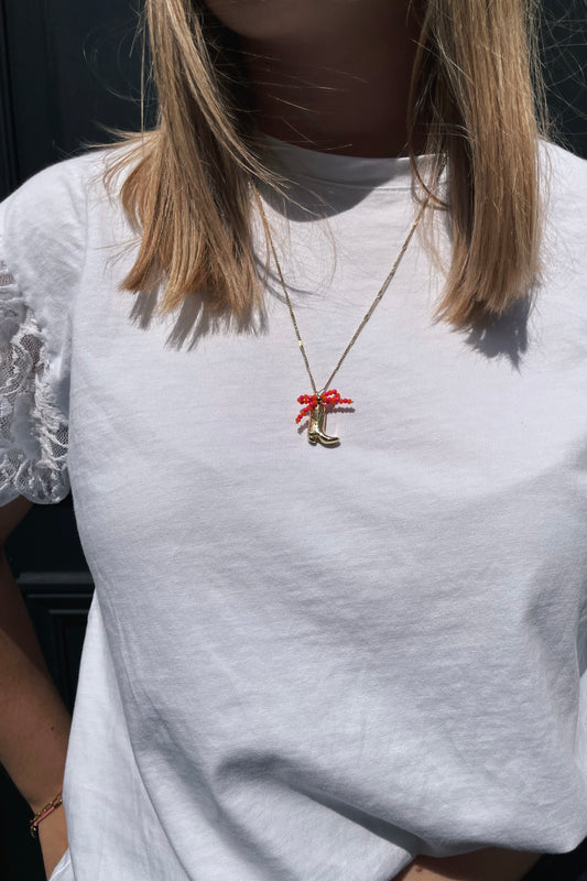 Girly cowgirl ketting goud