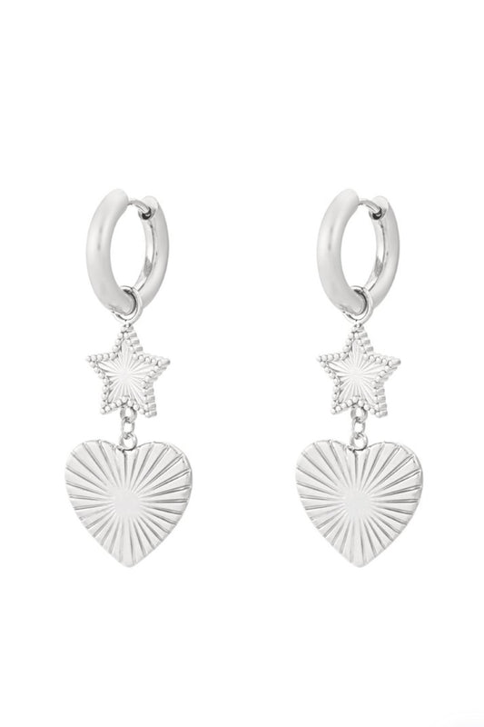 Starry love oorbellen