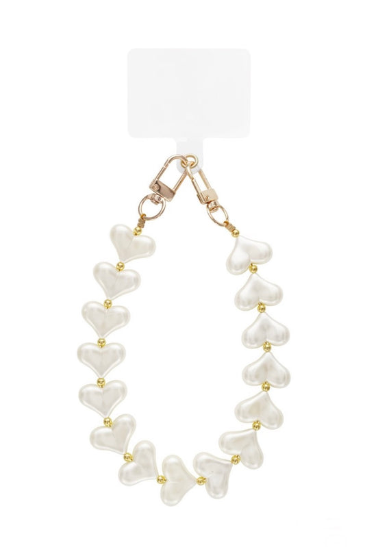 Pearly heart telefoonkoort