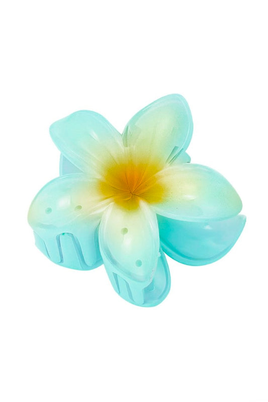 Flower haarclip blauw