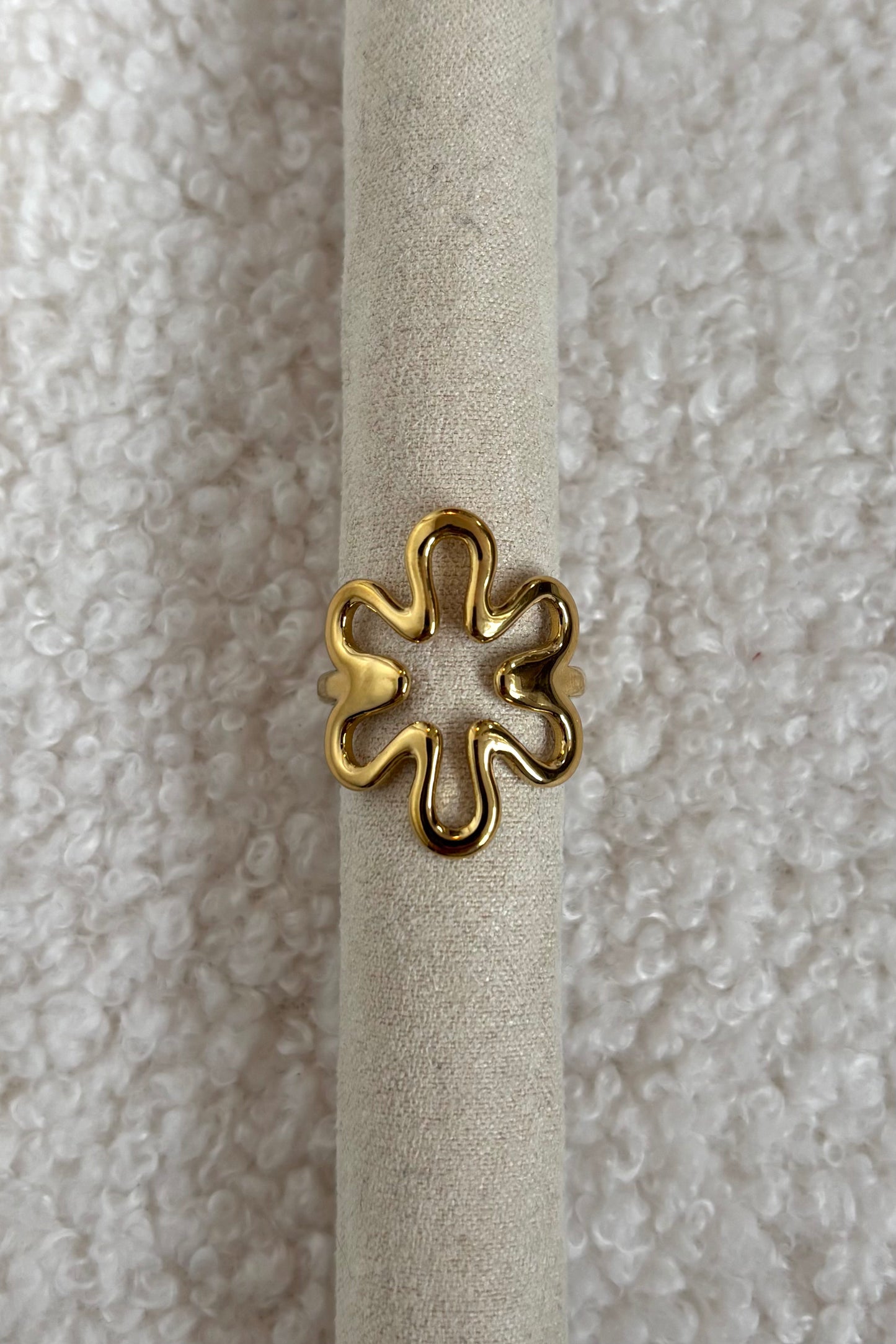 Blooming ring goud