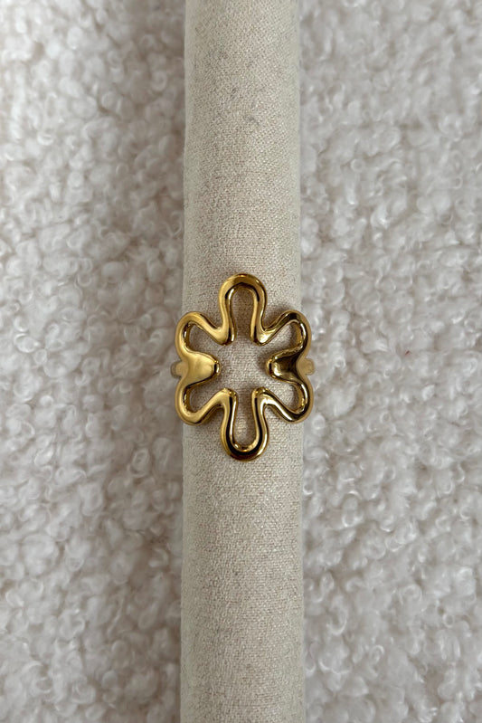 Blooming ring goud
