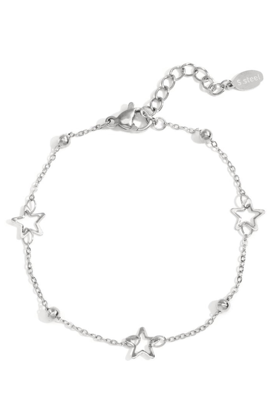 All the stars armband zilver