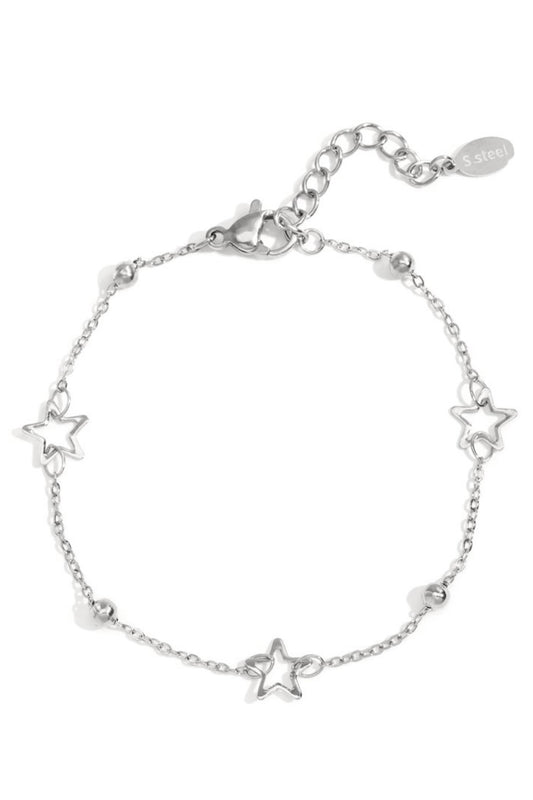 All the stars armband zilver