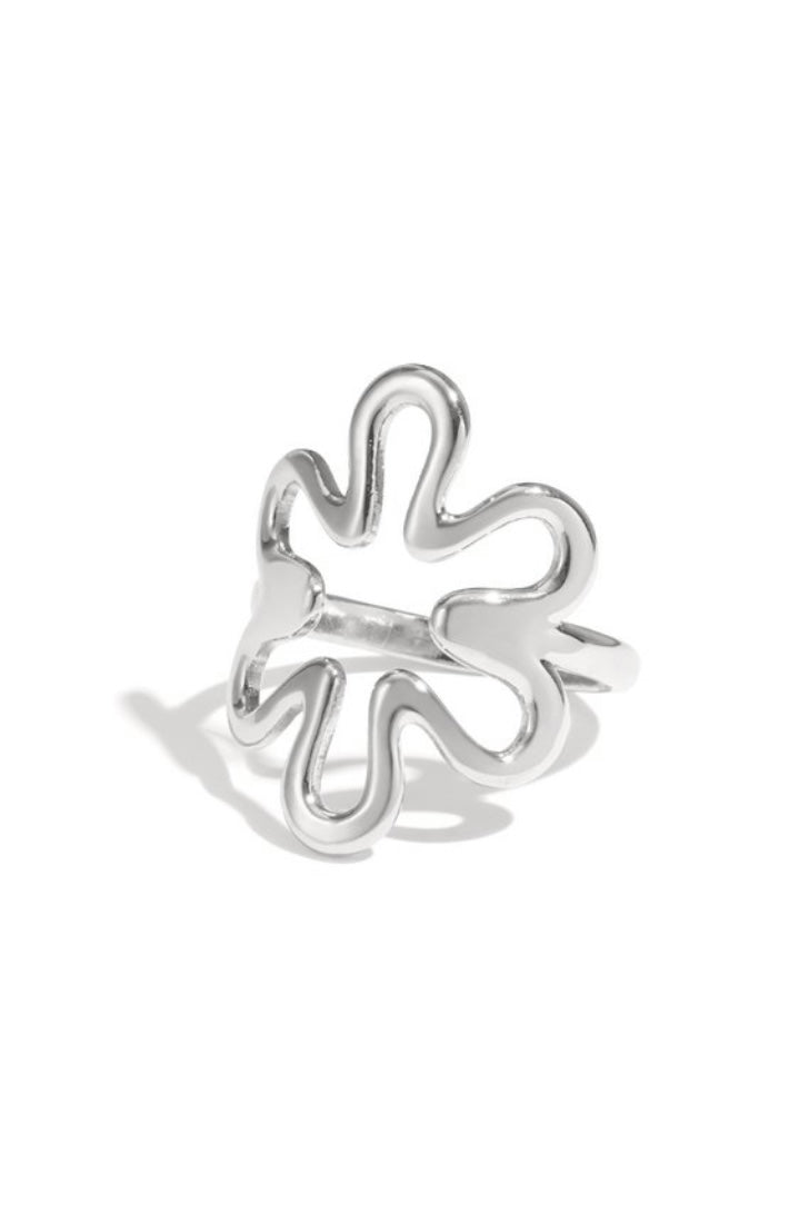 Blooming ring zilver