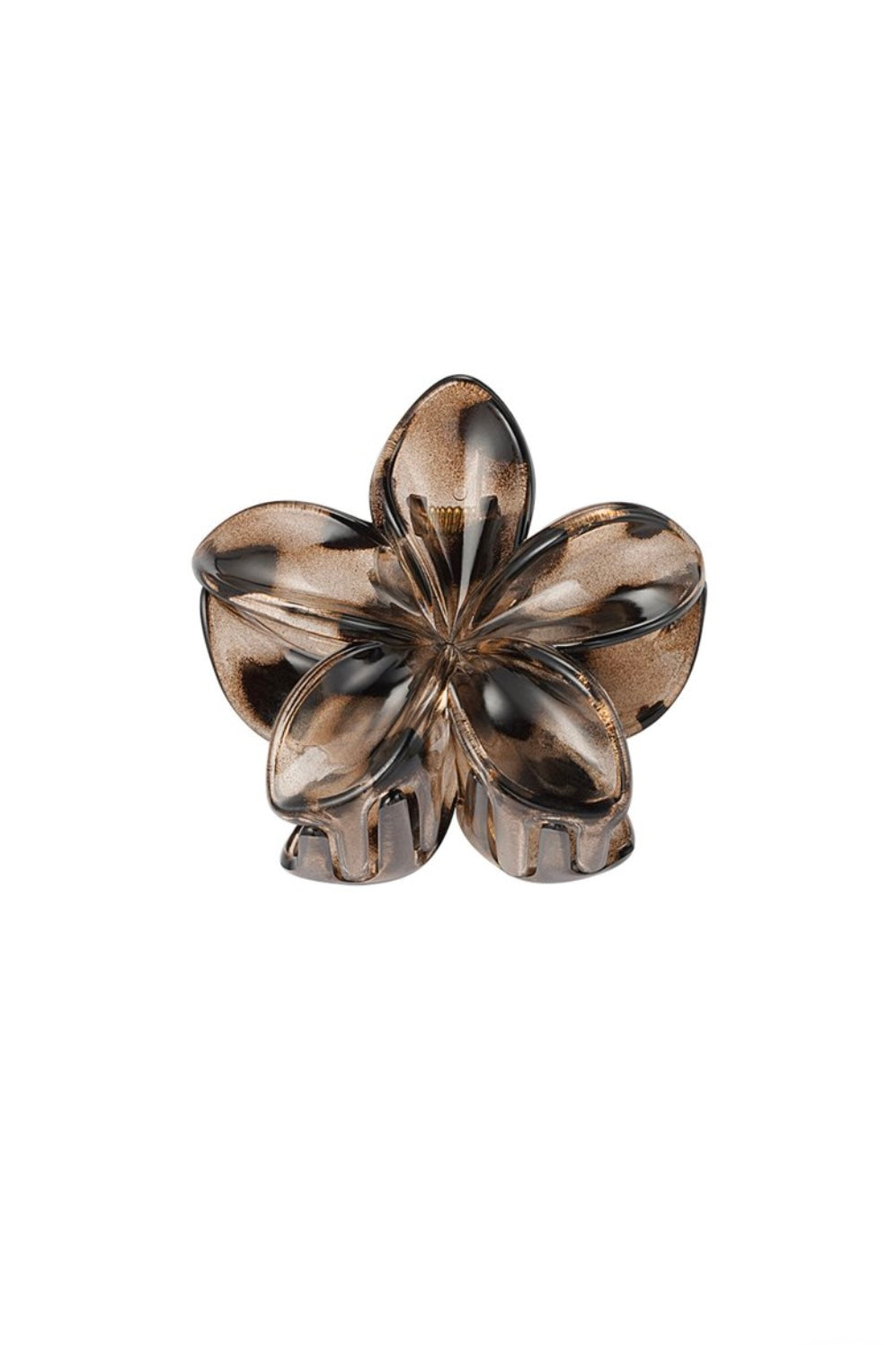 Flower haarclip panter