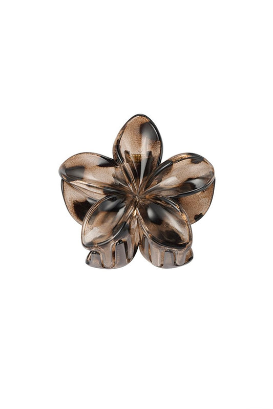 Flower haarclip panter